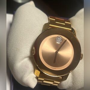Movado Bold rose gold watch